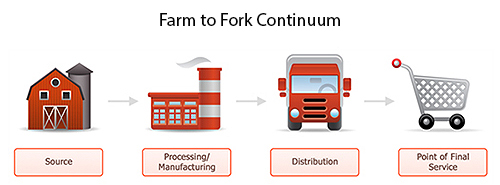 Sistem Pangan: Keterikatan antar Elemen Rantai Pasok Nutrisi Masyarakat 4 Farm to Fork Food System