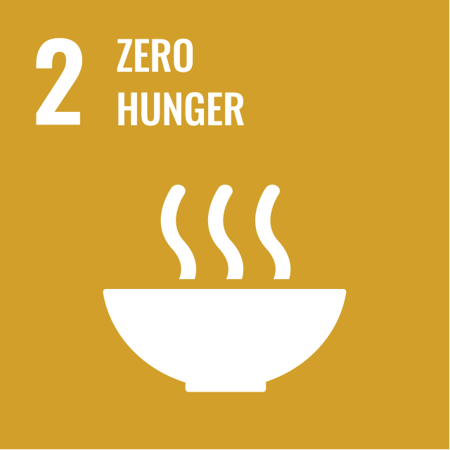 Sistem Pangan: Keterikatan antar Elemen Rantai Pasok Nutrisi Masyarakat 5 Sustainable Development Goal 02ZeroHunger.svg